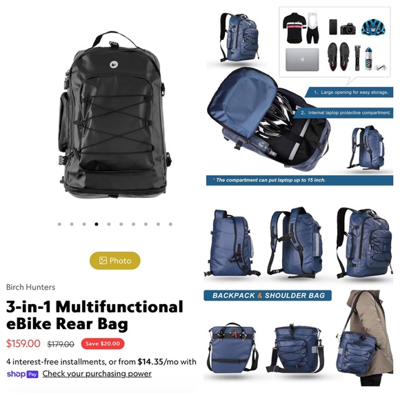 Rhinowalk Waterproof Backpack - Picture 2 of 9